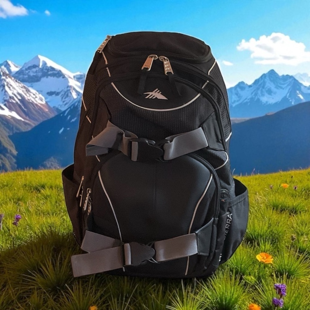 High Sierra Suspension Strap System Black Backpack